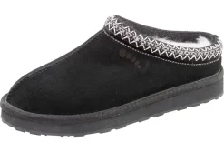 ELENA EDEN, warme Damen-Clogs, mit Lammfell Damen Hausschuhe