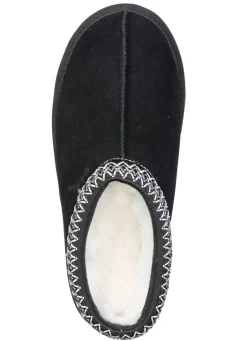 ELENA EDEN, warme Damen-Clogs, mit Lammfell Damen Hausschuhe