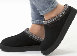ELENA EDEN, warme Damen-Clogs, mit Lammfell Damen Hausschuhe
