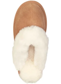 Hot ELENA EDEN, warme Damen-Hausschuhe, mit Lammfell Damen Hausschuhe