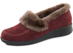 Best ELENA EDEN, warme Damen-Hausschuhe, Weite H, mit Lammfell Damen Hausschuhe