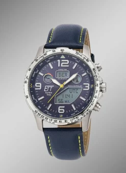 Discount ETT EGS-11574-31L Funk-Solar-Herrenuhr Herren Funkuhren