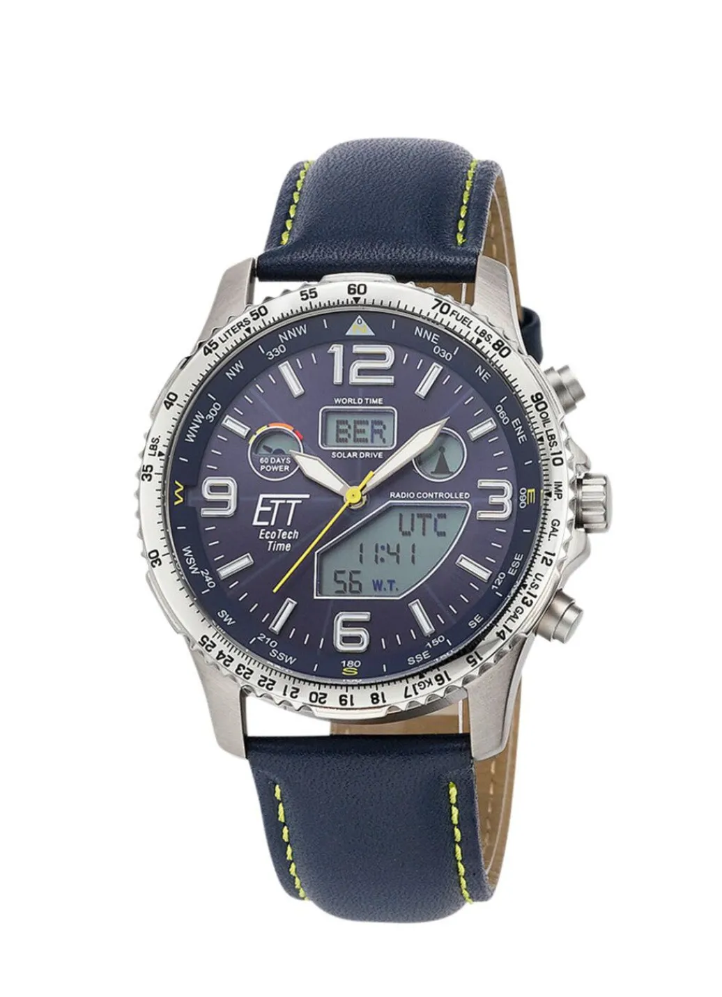 Discount ETT EGS-11574-31L Funk-Solar-Herrenuhr Herren Funkuhren