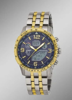 Sale ETT EGS-11576-31M Professional Funk-Solar-Herrenuhr Herren Funkuhren