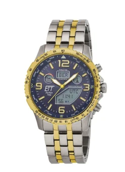 Sale ETT EGS-11576-31M Professional Funk-Solar-Herrenuhr Herren Funkuhren