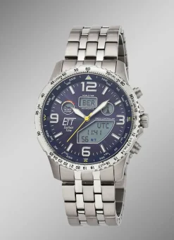 Best ETT EGS-11575-31M Professional Funk-Solar-Herrenuhr Herren Funkuhren