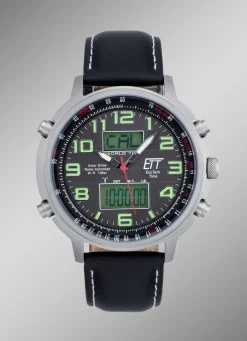 ETT-Funk-Solar-Herrenuhr Herren Funkuhren