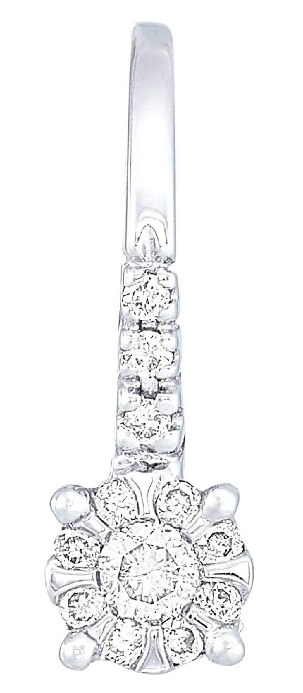 New Exquisite Ohrringe mit 24 Brillanten Damen Ohrschmuck