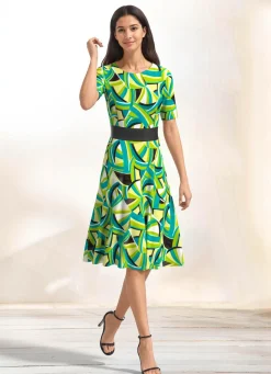 Damen Mona Sommerkleider|Freizeitkleider<Farbbrillantes Kleid