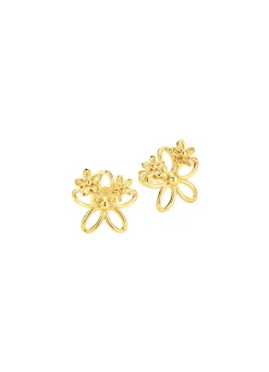 Hot Filigrane Ohrstecker im Blumendesign Damen Ohrschmuck