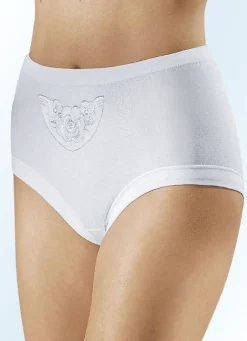 Sale Fünferpack Slips mit Batistmotiv Damen Slips