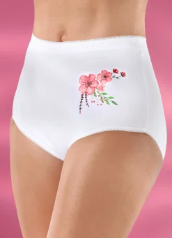 Hot Fünferpack Slips mit Druckmotiv Damen Slips