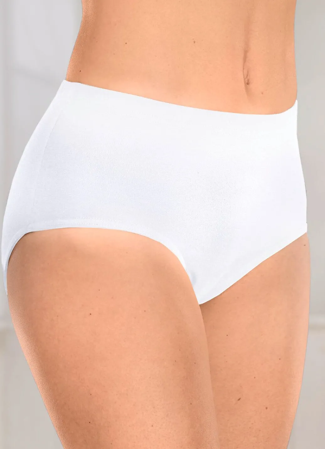 Fünferpack Slips mit Gummizug im Bund Damen Slips