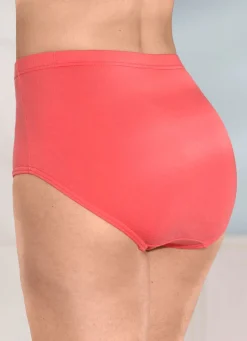 Outlet Fünferpack Slips mit Gummizug im Bund Damen Slips