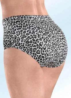 New Fünferpack Slips mit Raubtierdessin Damen Slips