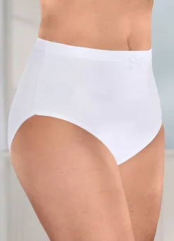 Discount Fünferpack Slips mit strukturiertem Elastikbund Damen Slips
