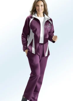 Damen Mona Freizeitanzüge<Freizeitanzug mit Druck und Kontrast-Verarbeitung