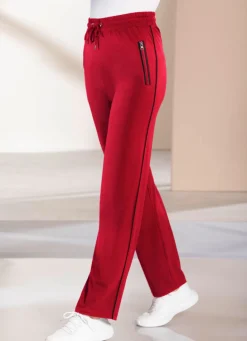 Damen Mona Freizeithosen<Freizeithose mit Kontrastpaspel