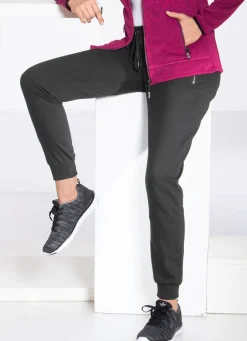 Damen Mona Freizeithosen<Freizeithose mit Reißverschluss-Taschen in 4 Farben
