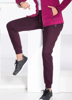 Damen Mona Freizeithosen<Freizeithose mit Reißverschluss-Taschen in 4 Farben