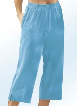 Damen Mona Shorts|Freizeithosen<Frottier-Hose in Capriform