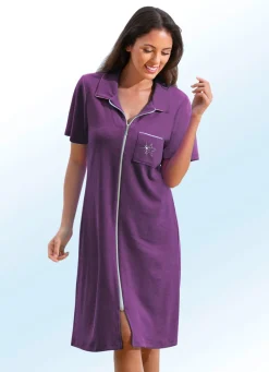 Damen Mona Strandkleider<Frottier-Kleid mit durchgehendem Reißverschluss