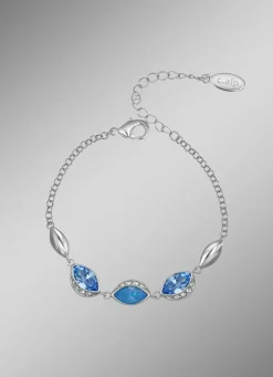 New Funkelnde Eleganz in Blau – Armband mit Swarovski-Kristalle Damen Modeschmuck|Armbänder