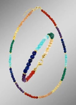 New Funkelnde Garnitur mit Edelsteinen Damen Halsketten|Armbänder