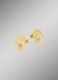Outlet Funkelnder Glanz: Ohrstecker mit 8 Brillanten Damen Ohrschmuck