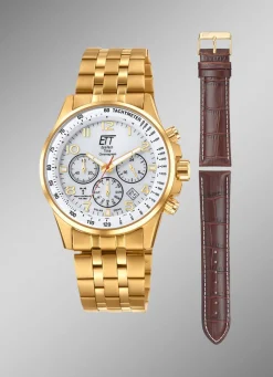Sale Funk-Solar-Herrenuhr ETT EGS-11614-42MS Herren Funkuhren
