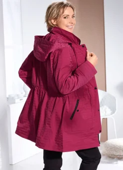 Damen Mona Übergangsjacken|Funktionsjacken<Funktionsjacke mit dezentem Streifendessin