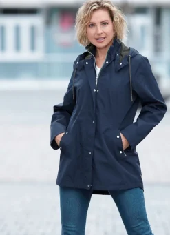 Damen Mona Funktionsjacken<Funktionsjacke mit kleinem Regenschild an der abnehmbaren Kapuze