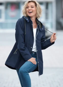 Damen Mona Funktionsjacken<Funktionsjacke mit kleinem Regenschild an der abnehmbaren Kapuze