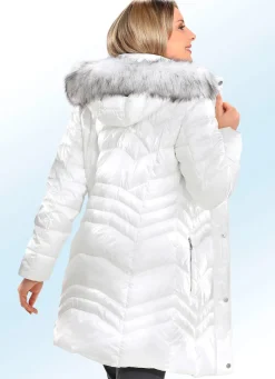 Damen Mona Wintermäntel|Funktionsjacken<Funktions-Kurzmantel mit abnehmbarer Kapuze