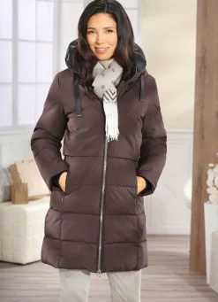 Damen Mona Funktionsjacken<Funktions-Longparka mit angeschnittener Kapuze