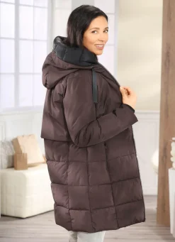 Damen Mona Funktionsjacken<Funktions-Longparka mit angeschnittener Kapuze