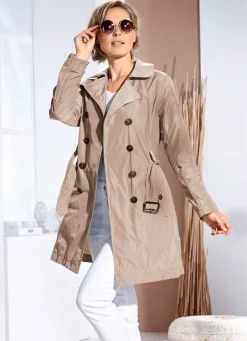 Damen Mona Übergangsjacken|Funktionsjacken<Funktions-Trenchcoat mit Gürtel