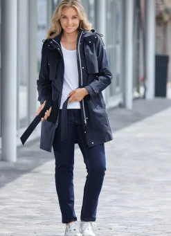 Damen Mona Funktionsjacken<Funktions-Trenchcoat mit Gürtel