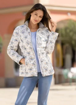 Damen Mona Übergangsjacken<Funktions-Wendejacke mit Blütendessin