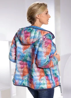 Damen Mona Übergangsjacken|Funktionsjacken<Funktions-Wendejacke mit fester Kapuze