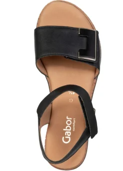 Hot Gabor, modische Damen-Sandaletten, Weite G, mit Gummizug Damen Sandalen