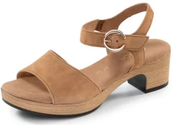 Gabor, schicke Damen-Sandaletten, Weite G, mit Gummizug Damen Sandalen