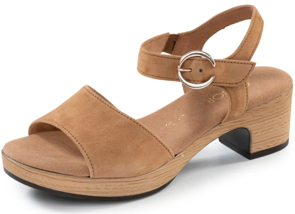 Gabor, schicke Damen-Sandaletten, Weite G, mit Gummizug Damen Sandalen