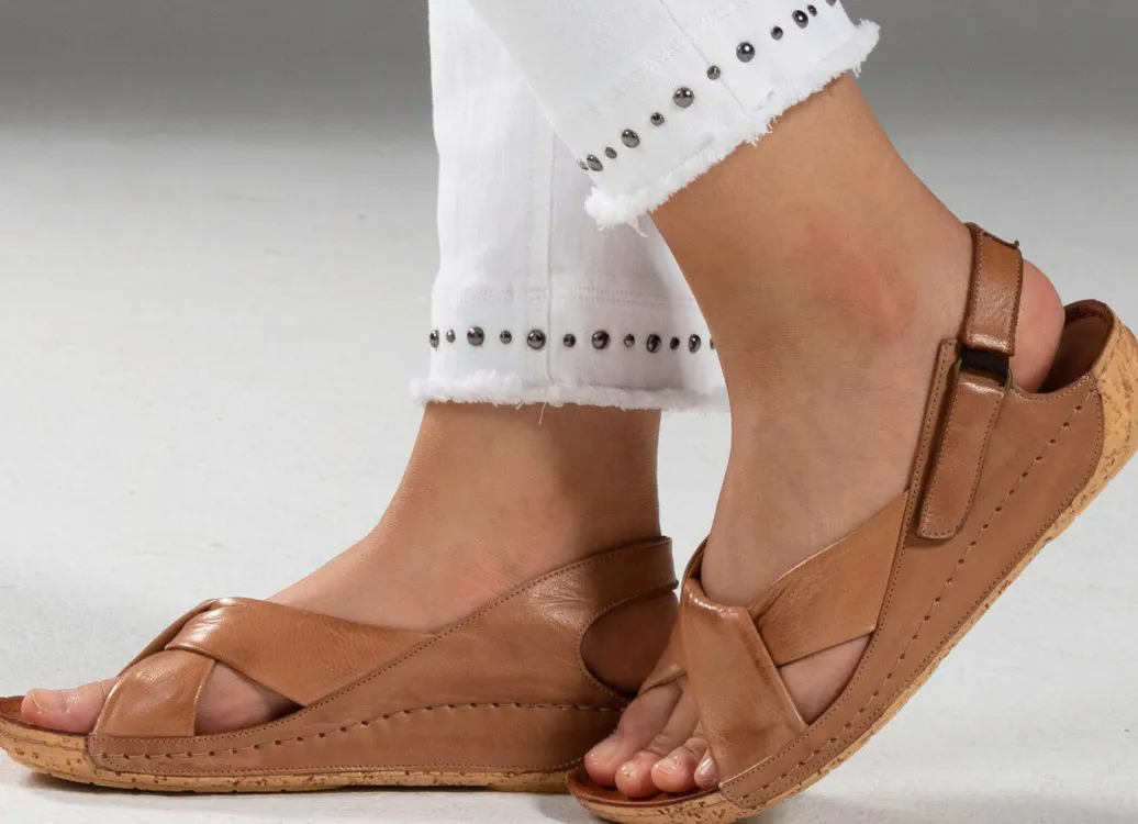 New Gemini, bequeme Damen-Sandalen, Weite G, mit Gummizug Damen Sandalen