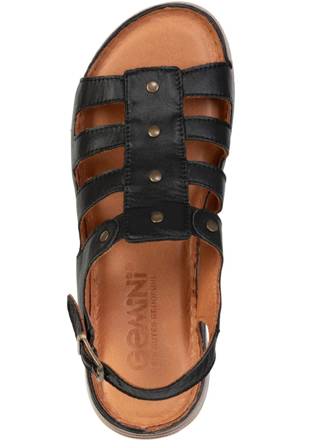 Sale Gemini, klassische Damen-Sandalen, Weite G, aus Leder Damen Sandalen