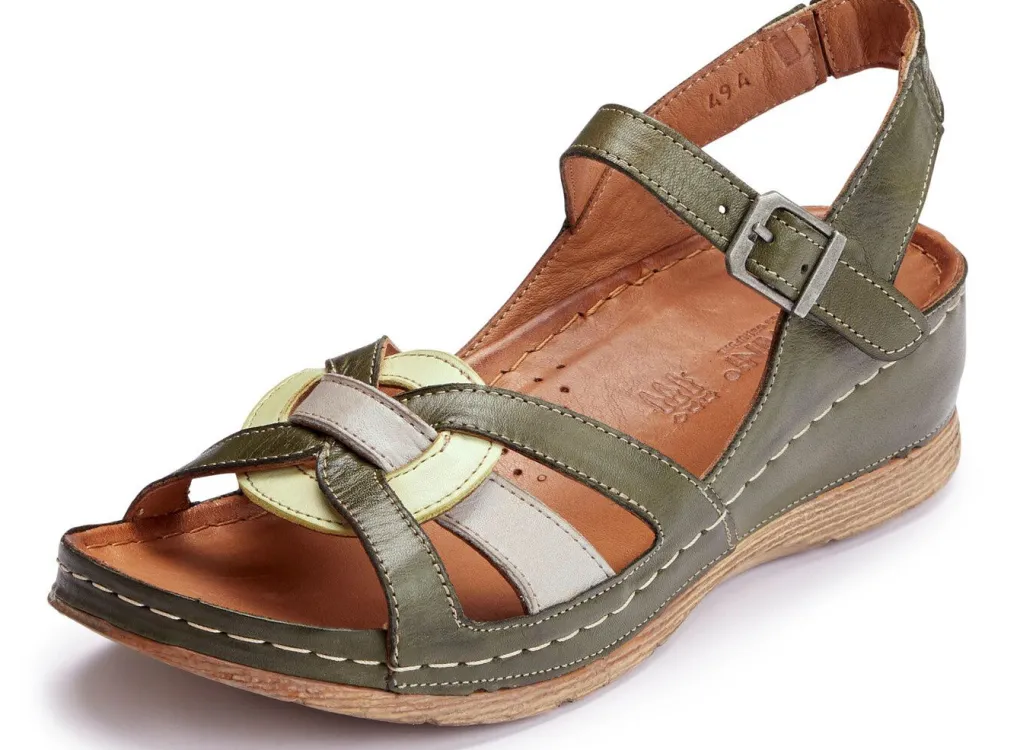 Clearance Gemini, klassische Damen-Sandalen, Weite G, mit Gummizug Damen Sandalen