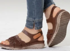 Discount Gemini, leichte Damen-Sandalen, Weite G, aus Leder Damen Sandalen