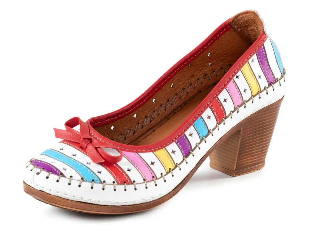 New Gemini, modische Damen-Pumps, Weite G, aus Leder Damen Pumps