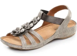 Clearance Gemini, modische Damen-Sandalen, Weite G, mit Blüten-Applikationen Damen Sandalen