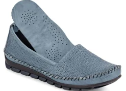 Clearance Gemini Mokassin-Slipper mit toller Prägung Damen Slipper